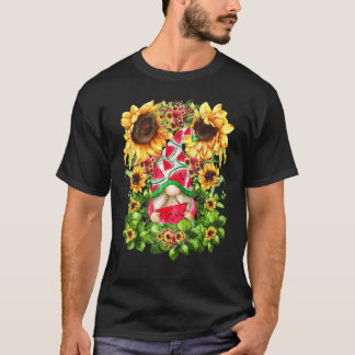 Cute Gardening Gnomes For Women Unique Watermelon  T-Shirt