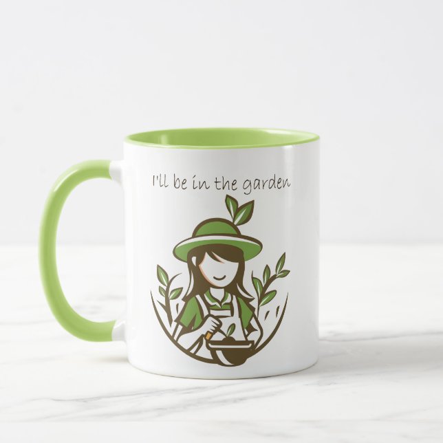 Cute Gardening Quote Gardener Gardens Mug (Left)