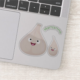 Cute garlic cartoon vegetable illustration