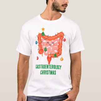 Cute Gastroenterology Christmas Intestines T-Shirt