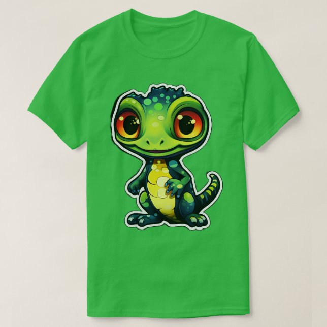 Cute Gecko Gecko Mum Funny Geckos 2 T-Shirt (Design Front)