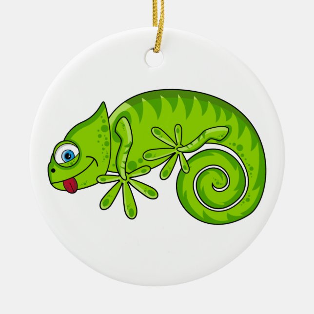 Cute Gecko Ornament (Front)