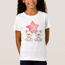 Cute Gemini Sign Jersey T-shirt for Girl