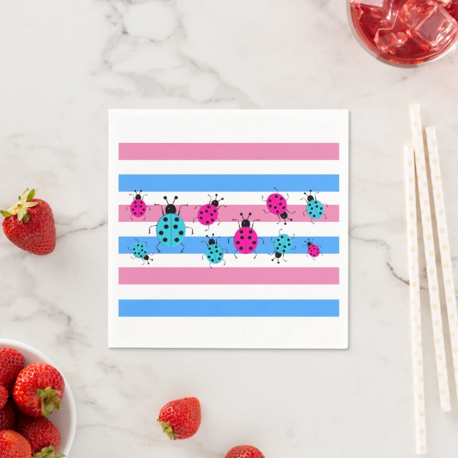 Cute Gender Reveal Ideas,   Napkin (Insitu)