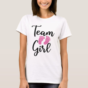 +Cute Gender reveal Team girl  T-Shirt