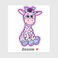 Cute Genderfluid Pride Flag Giraffe Pink Purple