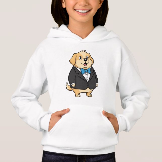 Cute Gentleman Dog in a Tuxedo (Front)