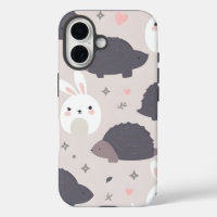 Cute Geometric Animals in Pastel