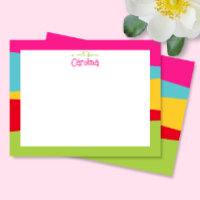 Cute Geometric Colourful Girly Stationery