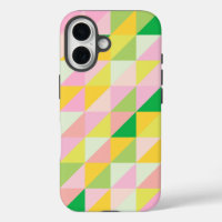 Cute Geometric Patchwork Pattern in Spring Colours