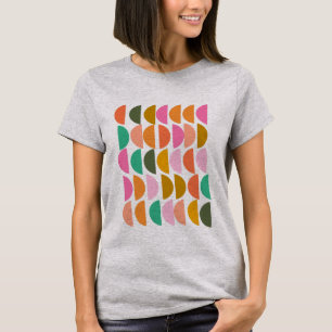 Cute Geometric Pattern in Modern Holiday Colours T-Shirt