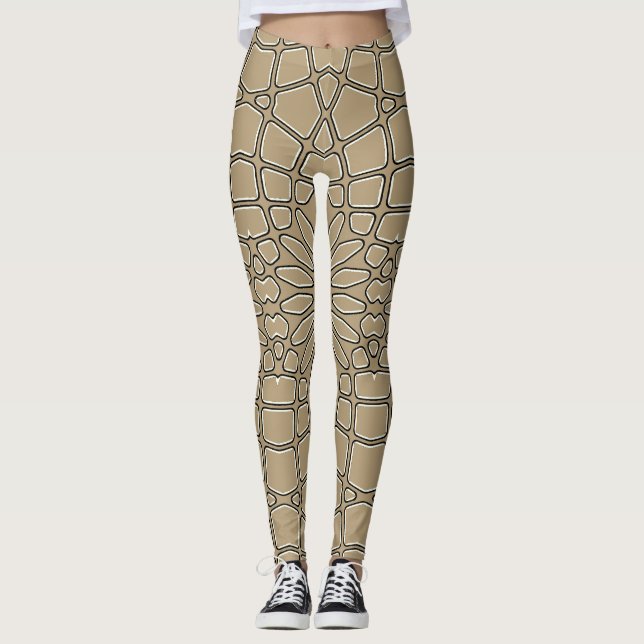 Cute geometric pattern "Ratti_Creative_Arts"   Leggings (Front)