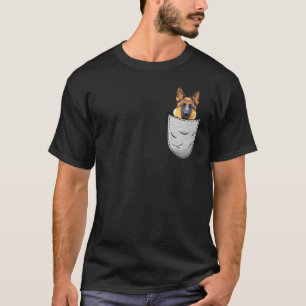 Cute German Shepherd Alsatian For Dog Pocket Owner T-Shirt