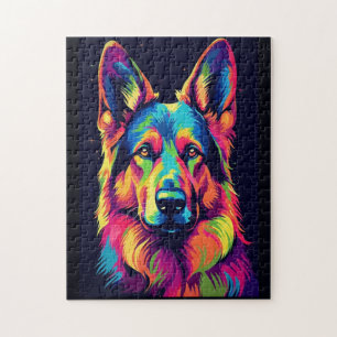 Cute German Shepherd Dog Jigsaw Puzzle