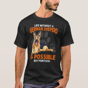 Cute German Shepherd Dog Owner Animal Graphic T-Shirt