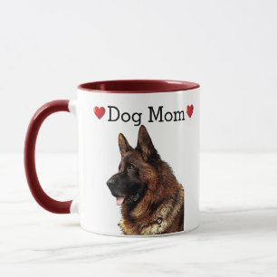 Cute German Shepherd Heart Dog Mum Puppy Mug