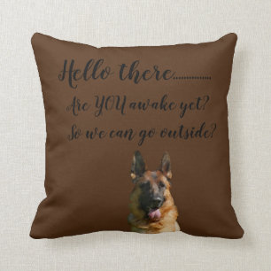 Cute German Shepherd Throw Pillow