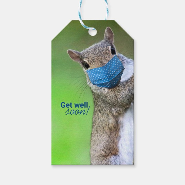 Cute Get Well Soon Gift Tag (Front)