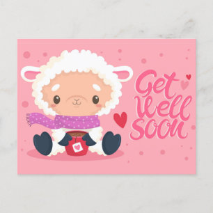 Cute Get Well Soon Postcard