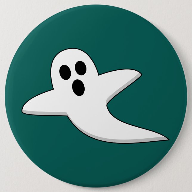 Cute Ghost 6 Cm Round Badge (Front)
