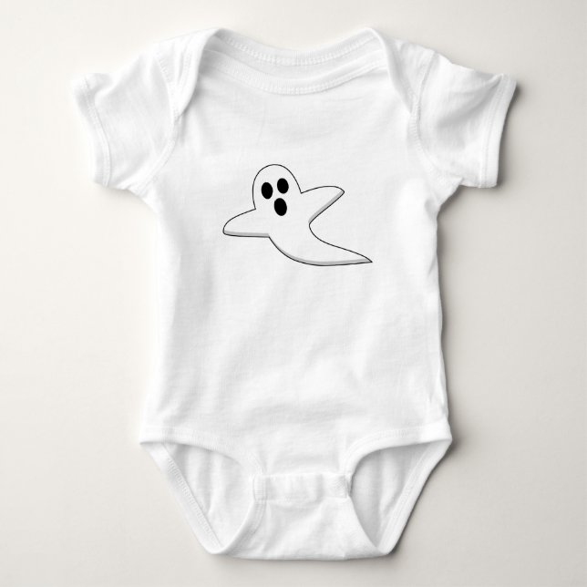 Cute Ghost Baby Bodysuit (Front)