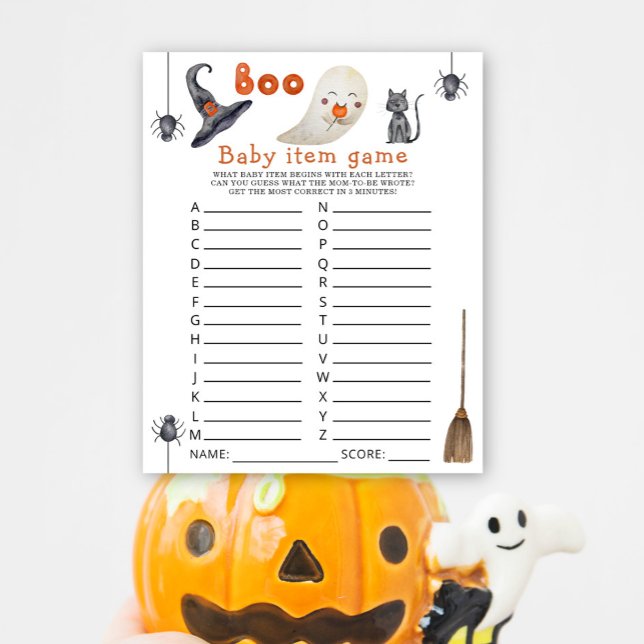 Cute ghost - Baby Item Game. Baby Shower Game (Creator Uploaded)