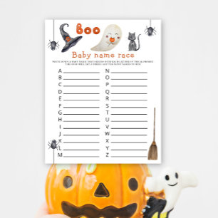 Cute ghost - Baby name race game