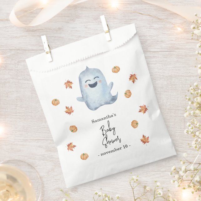 Cute ghost - baby shower favour bags (Clipped)