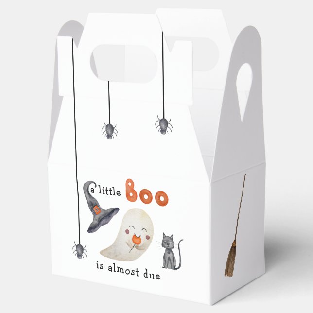 Cute ghost - baby shower favour box (Opened)