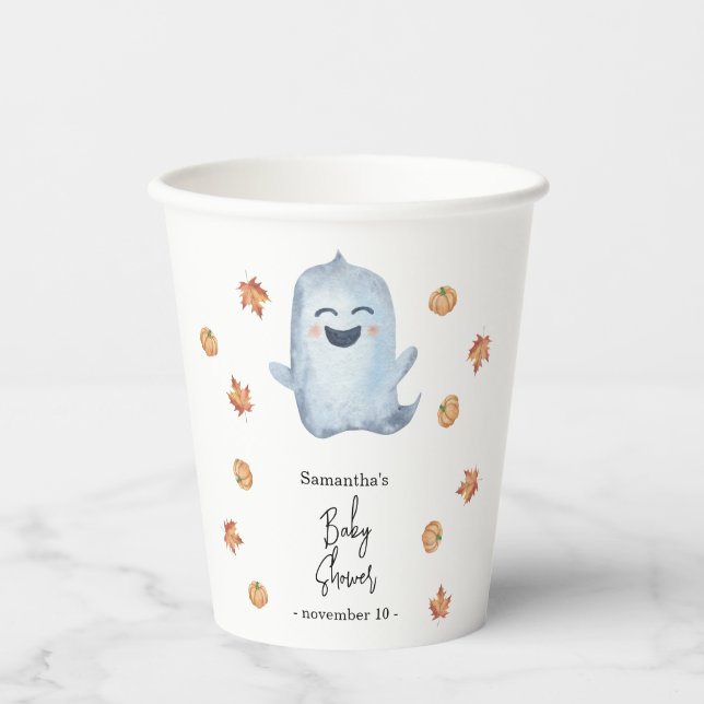 Cute ghost - baby shower paper cups (Front)