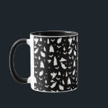 Cute Ghost, Bats & Spiders Halloween Pattern Mug<br><div class="desc">A cute black and white ghost,  bats and spiders pattern. A perfect design for anyone who loves cute illustrations of ghosts,  bats,  spiders and Halloween themed art. An ideal ghost pattern design for Halloween parties,  October Birthday parties,  Halloween home décor and gifts.</div>