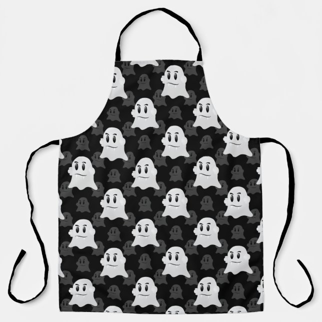 Cute Ghost Blob Design  Apron (Front)