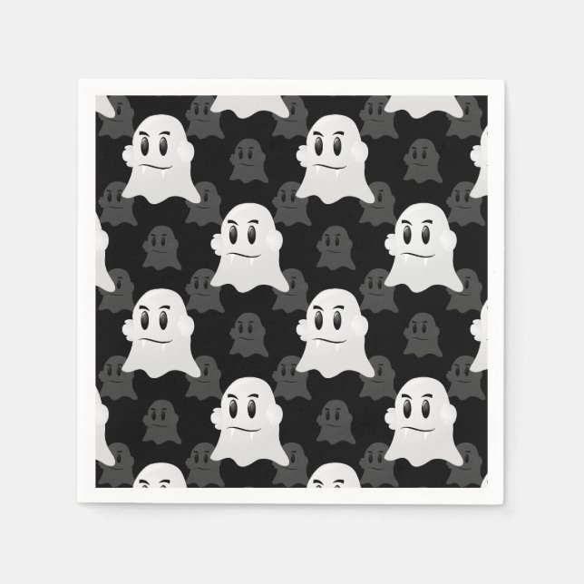 Cute Ghost Blob Design  Napkin (Front)
