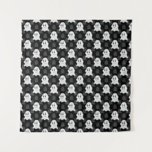 Cute Ghost Blob Design  Tapestry