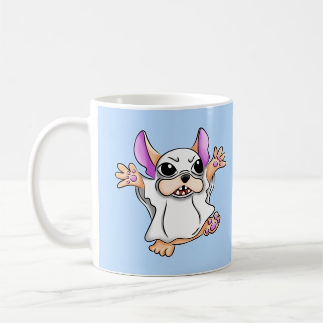 Cute ghost boo hugs Halloween Coffee Mug (Left)