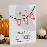 CUTE GHOST BOO TRICK OR TREATS KIDS HALLOWEEN