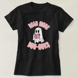 Cute Ghost Book Lover Halloween T-Shirt