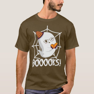 Cute Ghost Book Reading Halloween Teacher Top