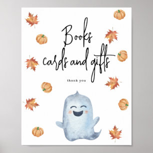 Cute ghost - Books cards and gifts Poster