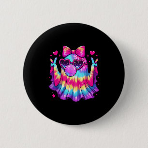 Cute Ghost Bubble Gum Coquette Bow Halloween Costu 6 Cm Round Badge