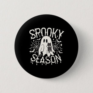 Cute Ghost Cat Spooky Season Halloween Costume Boy 6 Cm Round Badge
