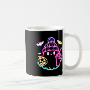 Cute Ghost Coffee Drinking Spooky Halloween Mug