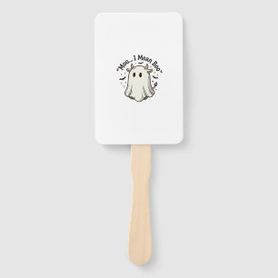 Cute Ghost Cow Halloween Moo I Mean Boo Shirt Desi Hand Fan