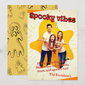Cute Ghost Cut Out Fun Greeting Card