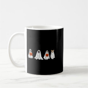 Cute Ghost Dog Halloween Men Women Coffee Mug