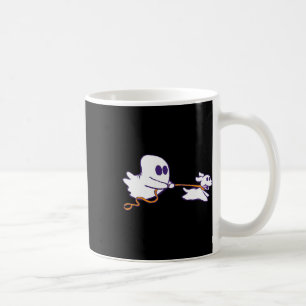 Cute Ghost Dog Walker Graphic Halloween Costume Coffee Mug