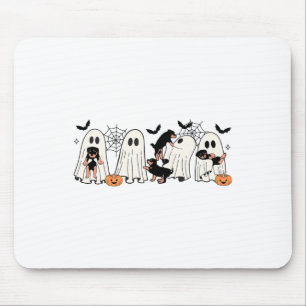 Cute Ghost Dogs Dog Lover Men Women Kids Halloween Mouse Mat