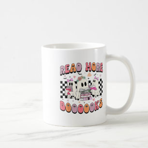 Cute Ghost Drinking Coffee Halloween Ghost Ice Cof Mug