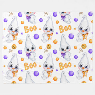 Cute Ghost Fleece Blanket