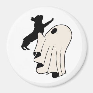 Cute Ghost French Bulldog Lover  Magnet